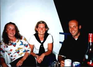 Sinnika, Anna & Pontus p balkongen